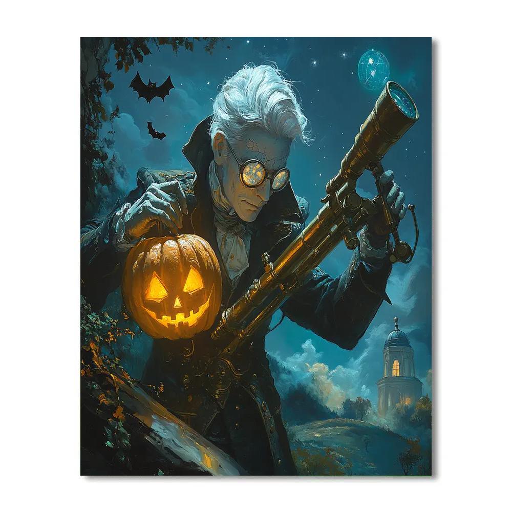 Astronomers In Haunted Moonlight Painting by numbers kit