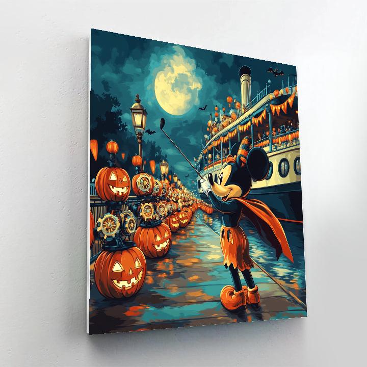 Clockwork Pumpkin Parade At The Steamboat Pier paint by color