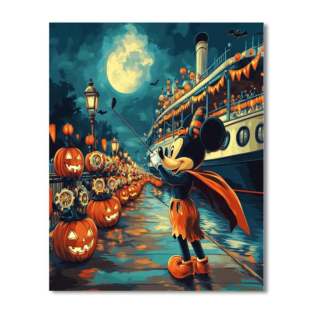 Clockwork Pumpkin Parade At The Steamboat Pier paint by color
