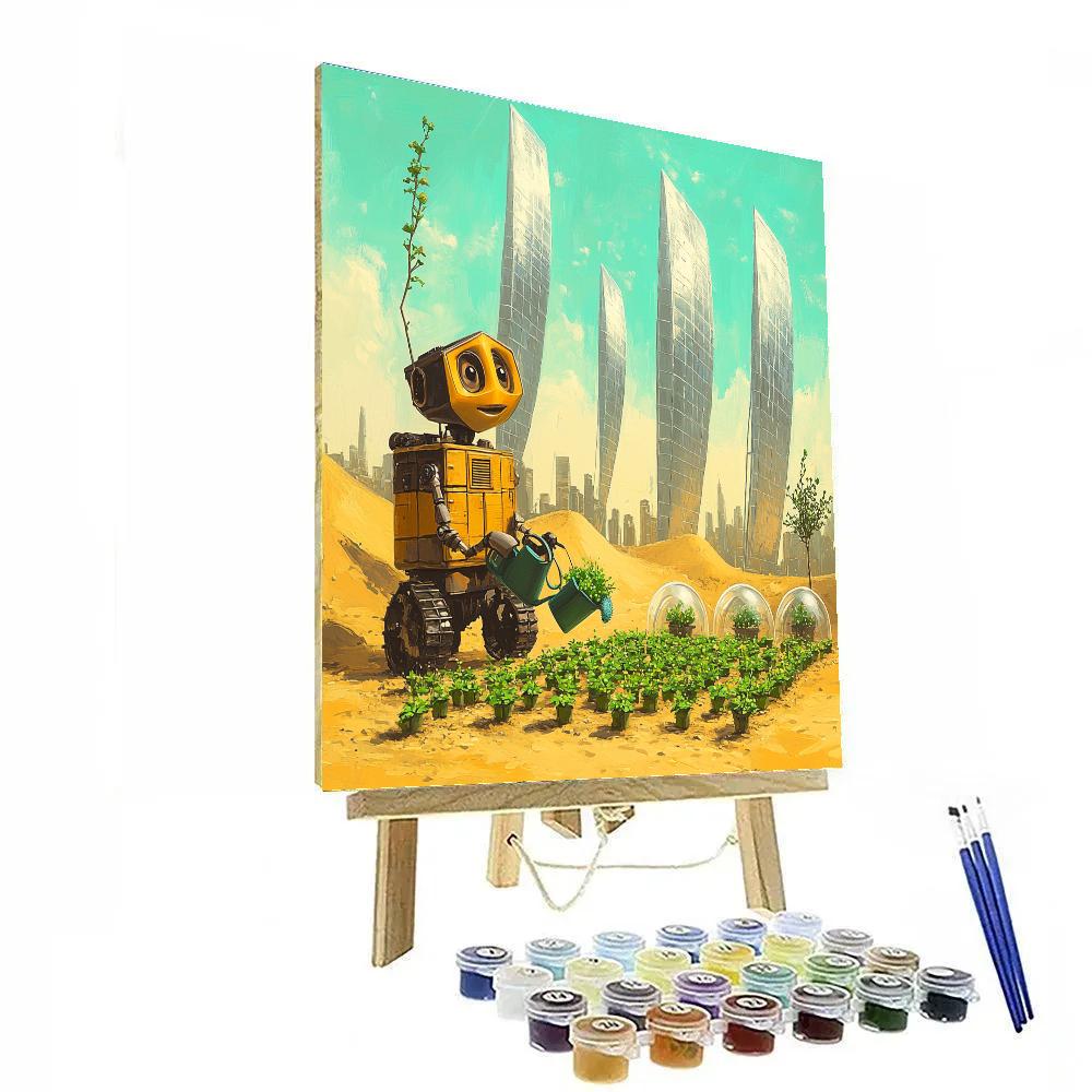WALL E Solar Sail Garden DIY paint by numbers