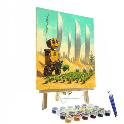 WALL E Solar Sail Garden DIY paint by numbers