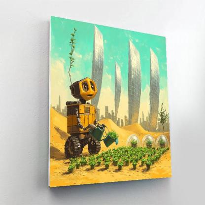 WALL E Solar Sail Garden DIY paint by numbers
