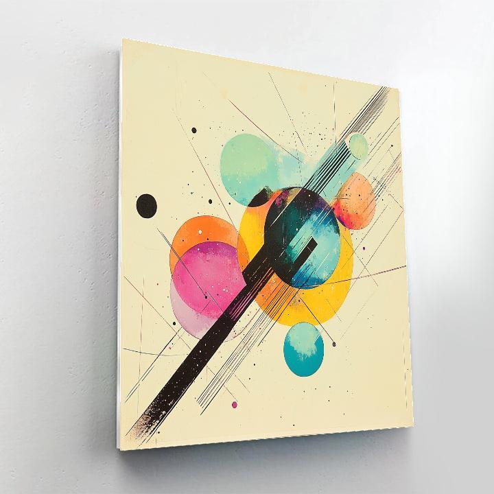 Wassily Kandinsky Inspired Solar System Symphony paint by number