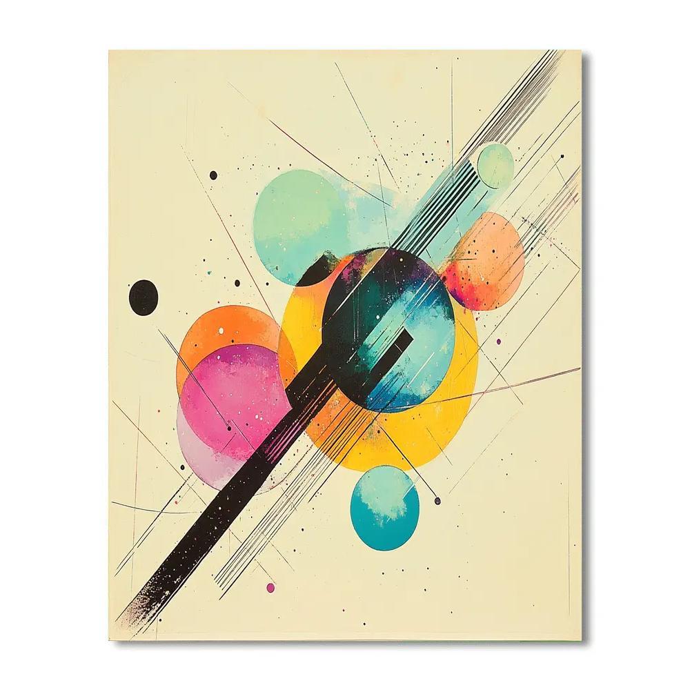 Wassily Kandinsky Inspired Solar System Symphony paint by number