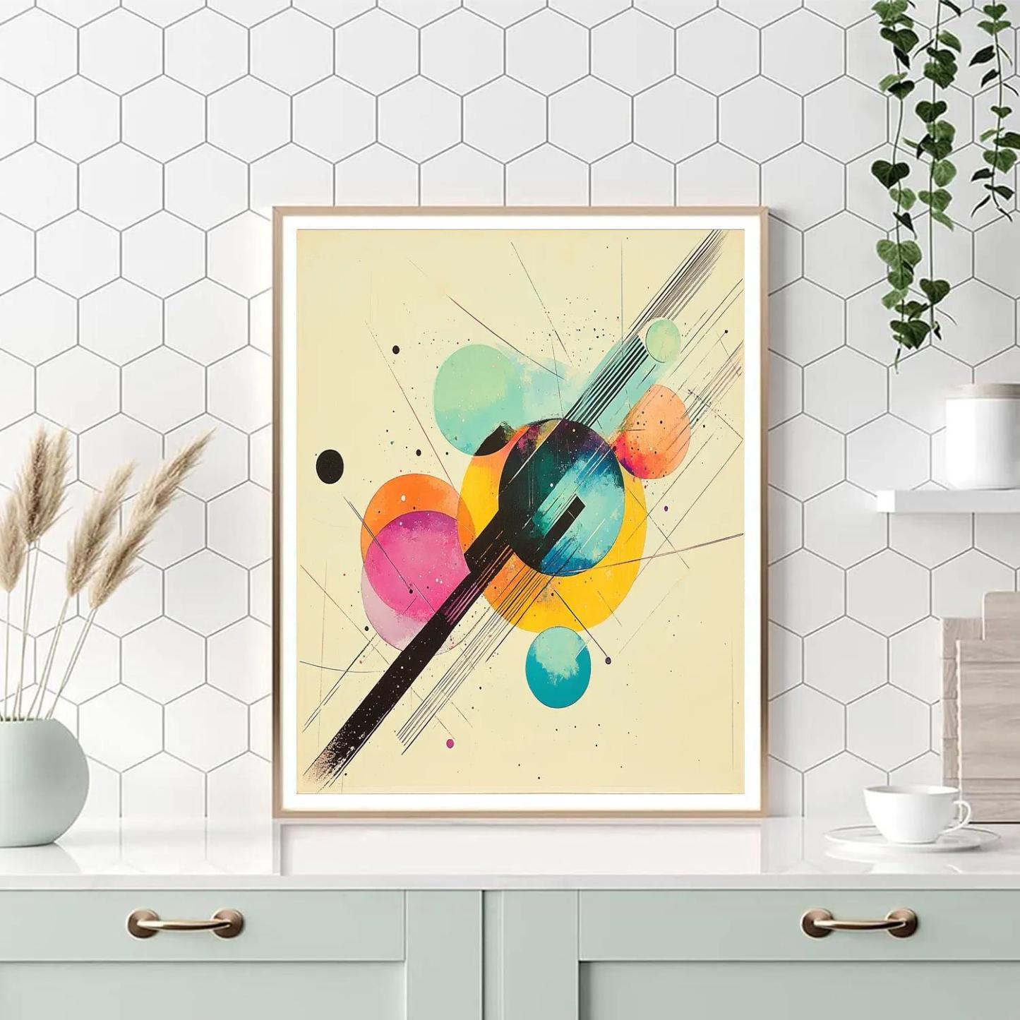 Wassily Kandinsky Inspired Solar System Symphony paint by number