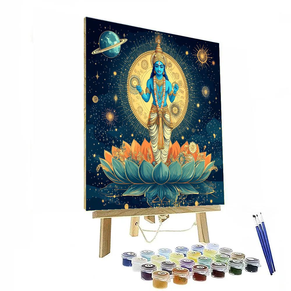 Vishnu At The Clockwork Cosmic Lotus DIY paint by numbers