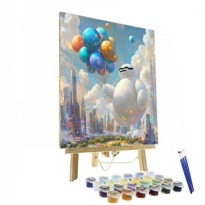 Baymax Balloon Planet Rescue Numbered painting kits