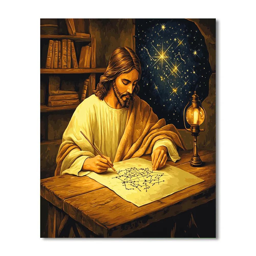 Jesus Star Map Workshop Paint by numbers art