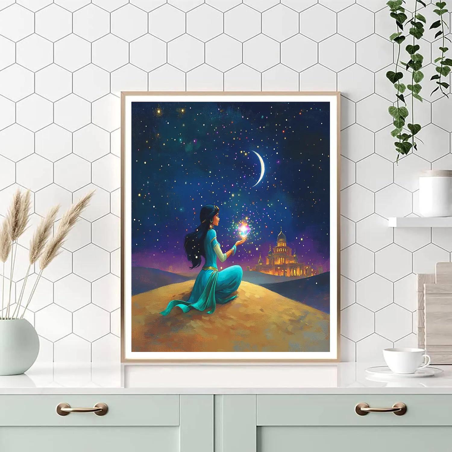 Princess Jasmine Desert Starglass Discovery Painting by numbers kit