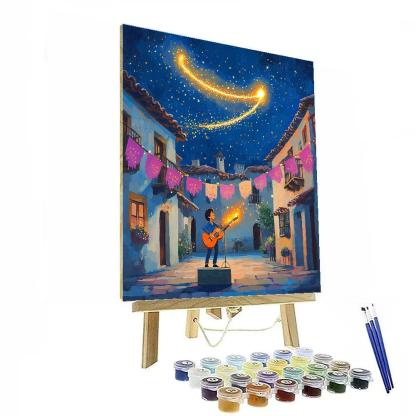 Miguel Guitar Comet Concert Number painting