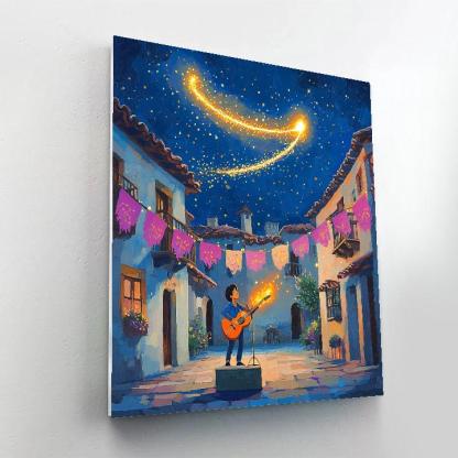 Miguel Guitar Comet Concert Number painting