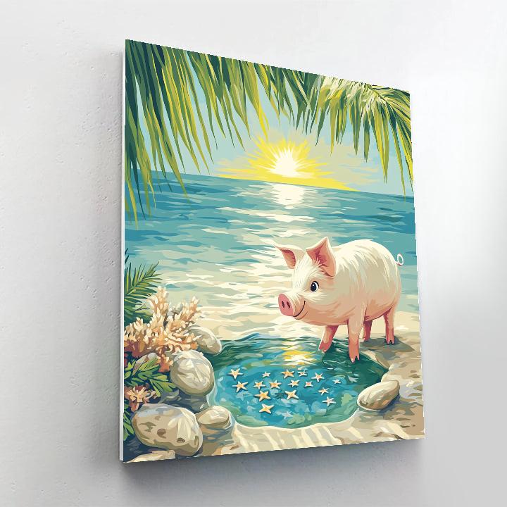 Pua Island Tide Pool Explorer paint by color