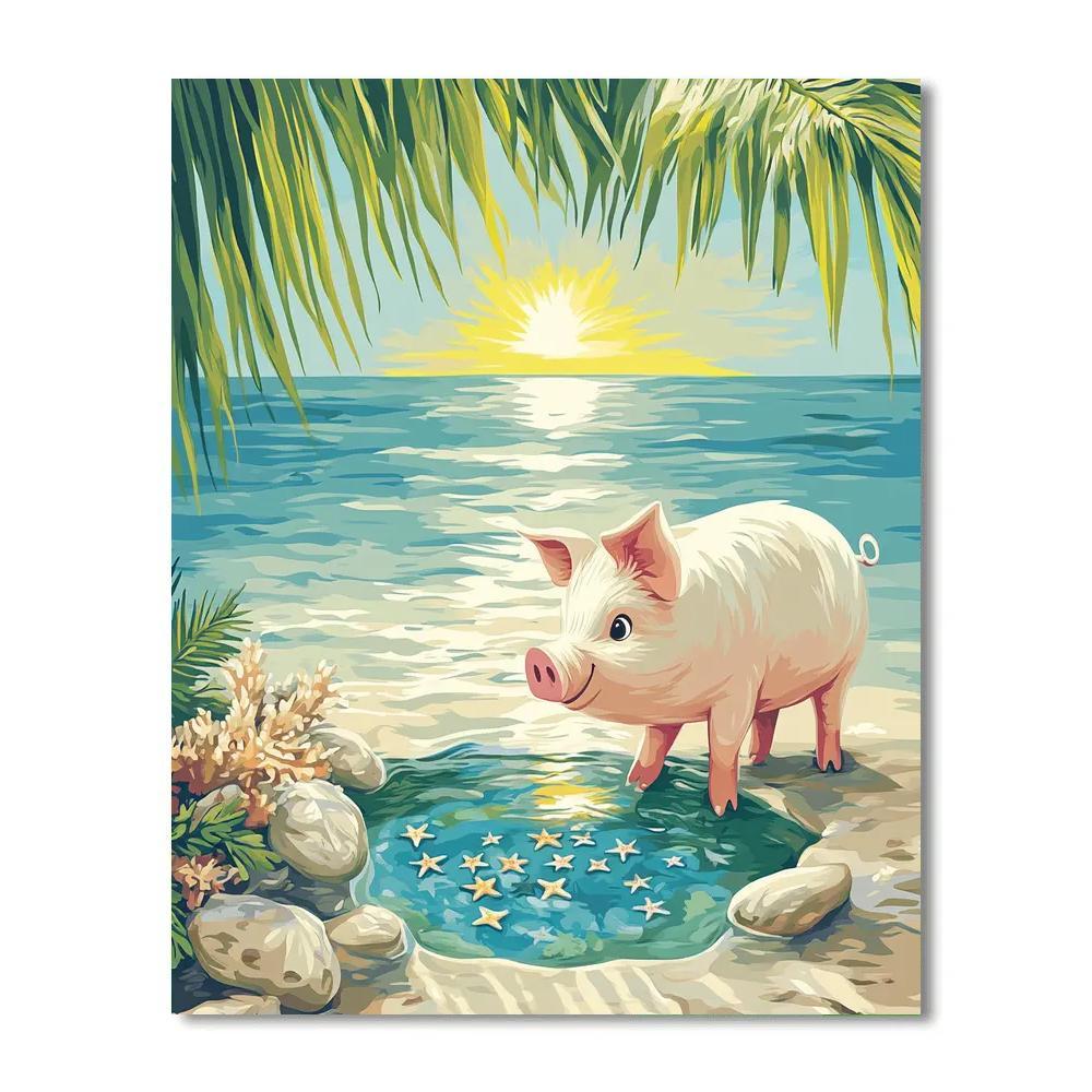 Pua Island Tide Pool Explorer paint by color