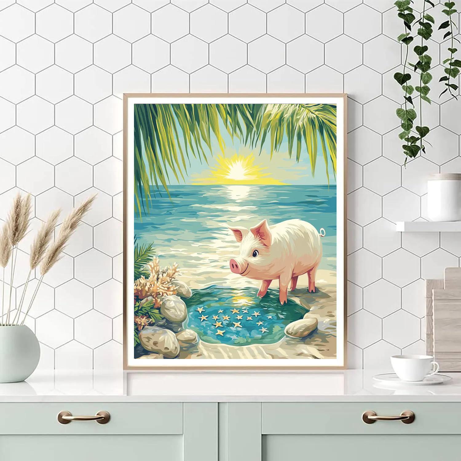 Pua Island Tide Pool Explorer paint by color
