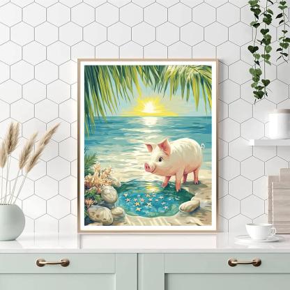 Pua Island Tide Pool Explorer paint by color