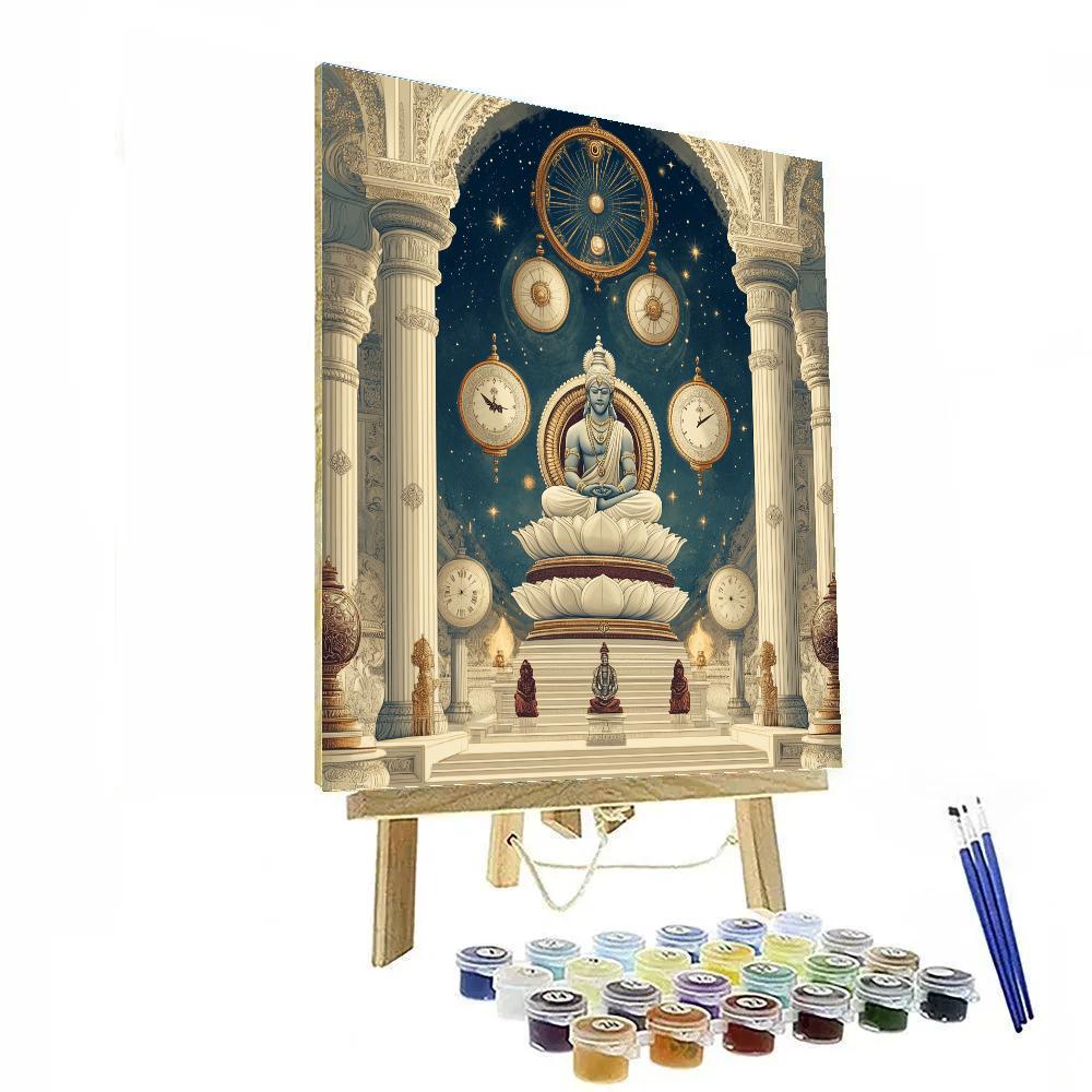 Brahma In The Timefold Mandala Hall Numbered painting kits