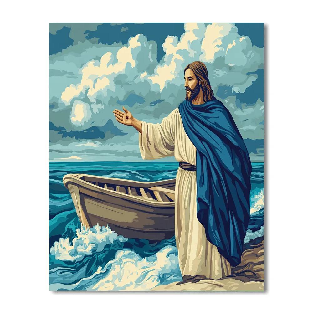 Sea Of Galilee Jesus Calm Horizon paint by number