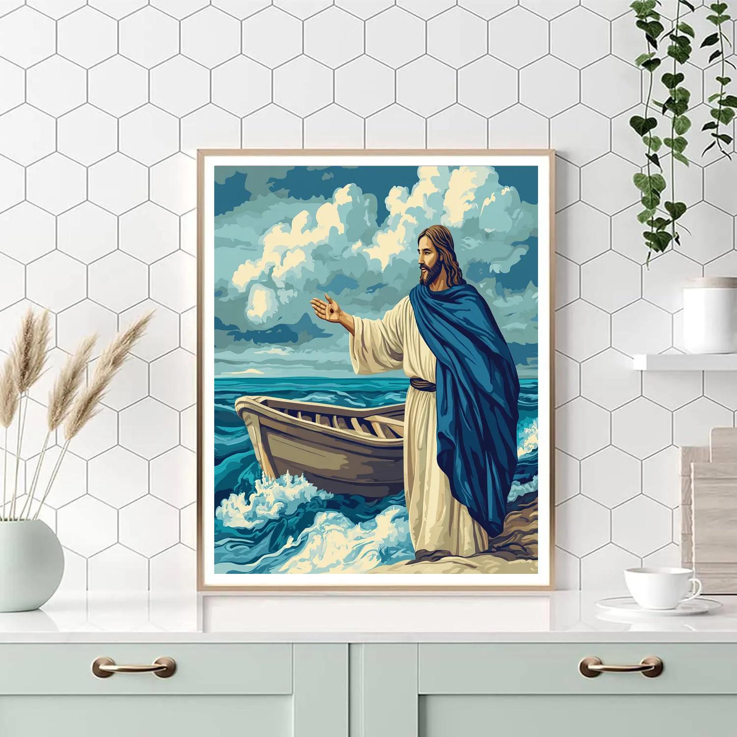 Sea Of Galilee Jesus Calm Horizon paint by number