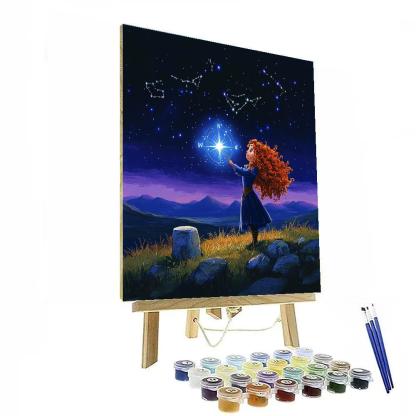 Merida Highland Star Compass Number painting