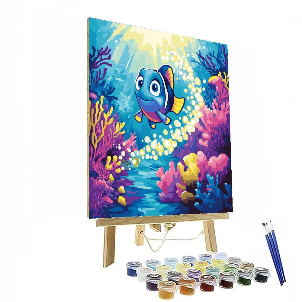 Dory Coral Reef Light Trail Paint by numbers kits