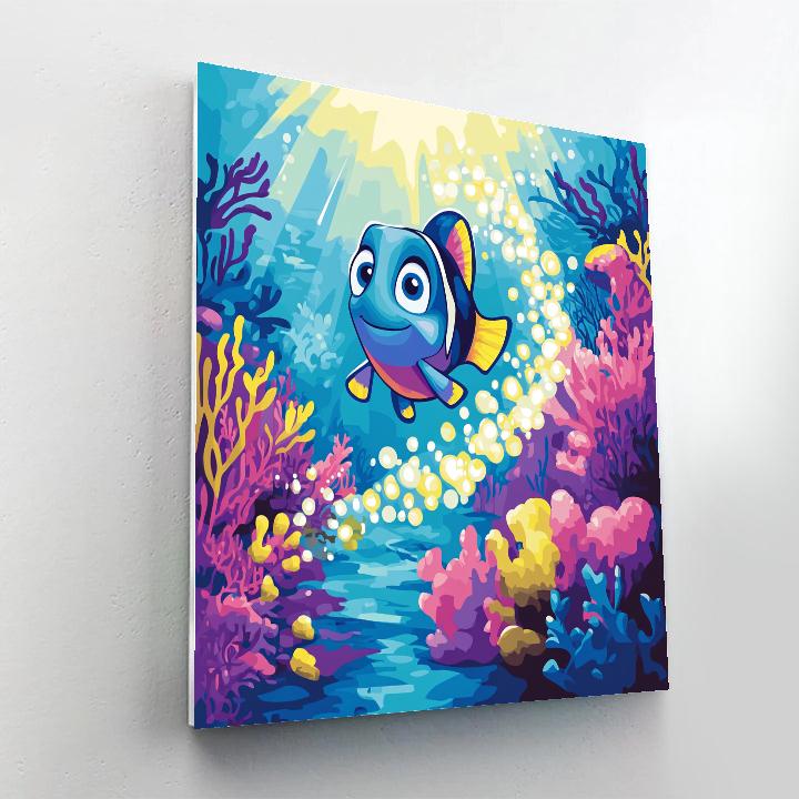Dory Coral Reef Light Trail Paint by numbers kits