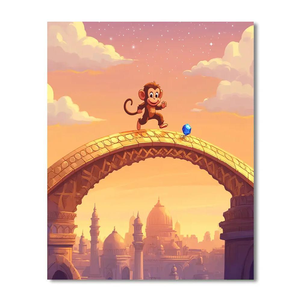 Abu Treasure Skybridge Adventure Numbered painting kits