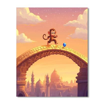 Abu Treasure Skybridge Adventure Numbered painting kits