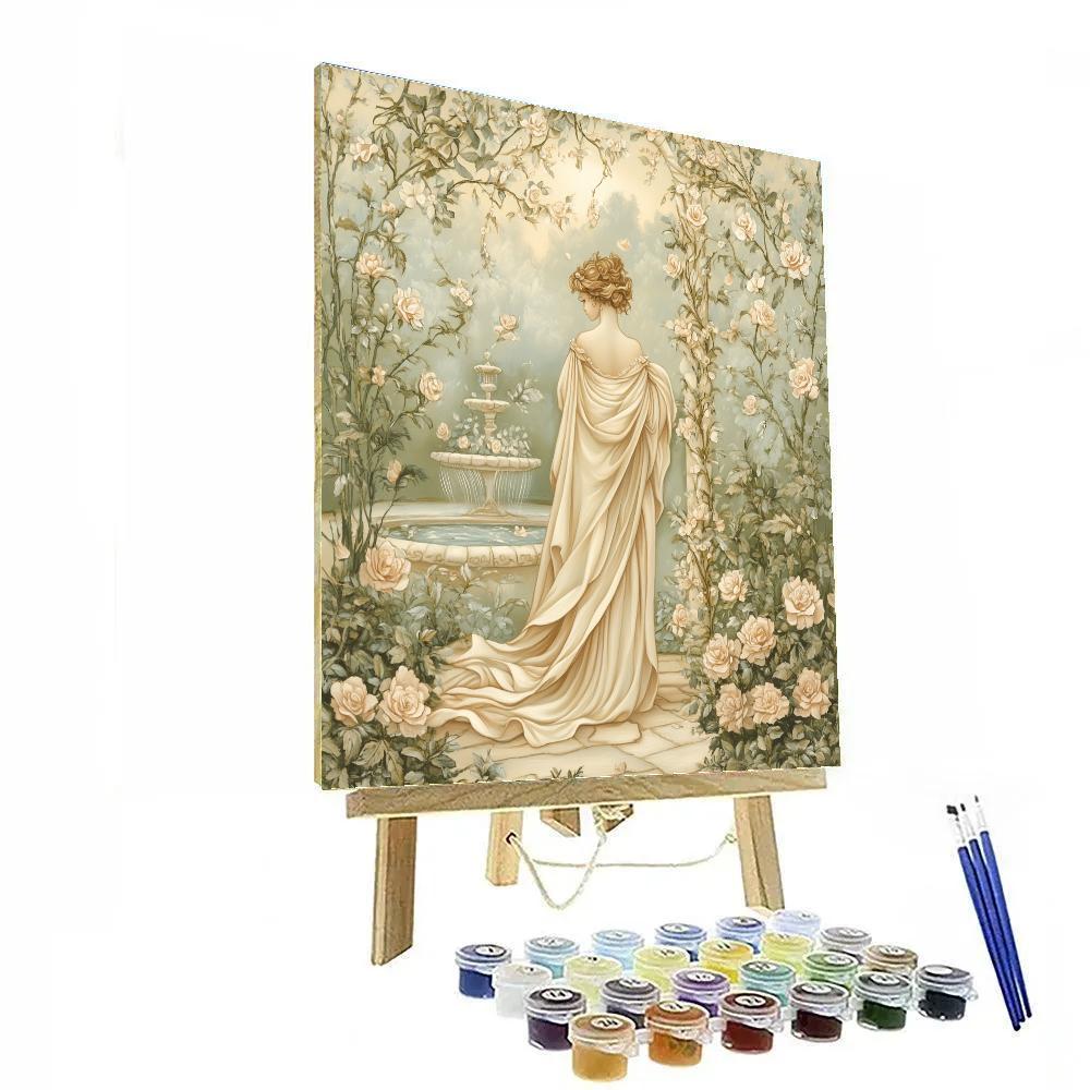 Sandro Botticelli Inspired Mythic Garden Of Venus And Seashells Paint by numbers art