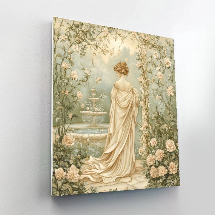 Sandro Botticelli Inspired Mythic Garden Of Venus And Seashells Paint by numbers art