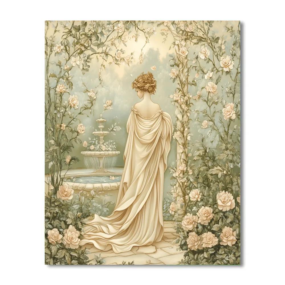 Sandro Botticelli Inspired Mythic Garden Of Venus And Seashells Paint by numbers art