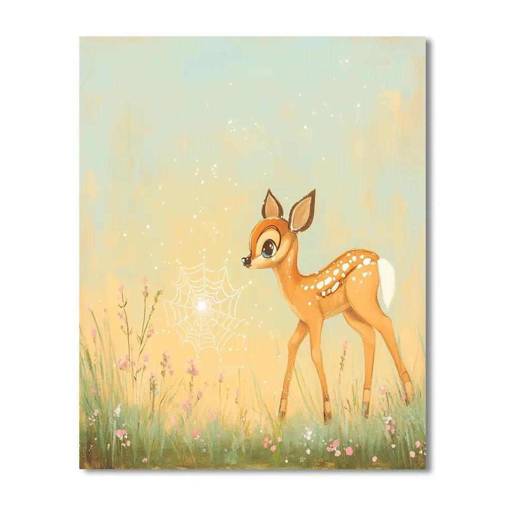Bambi Meadow Sunrise Star Dew DIY paint by numbers