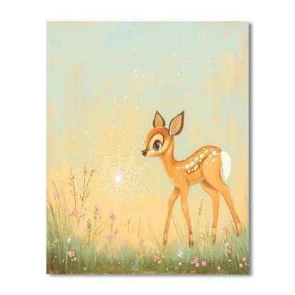 Bambi Meadow Sunrise Star Dew DIY paint by numbers