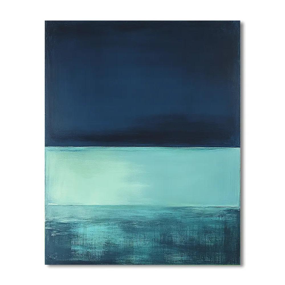 Mark Rothko Inspired Aurora Silence painting number kit