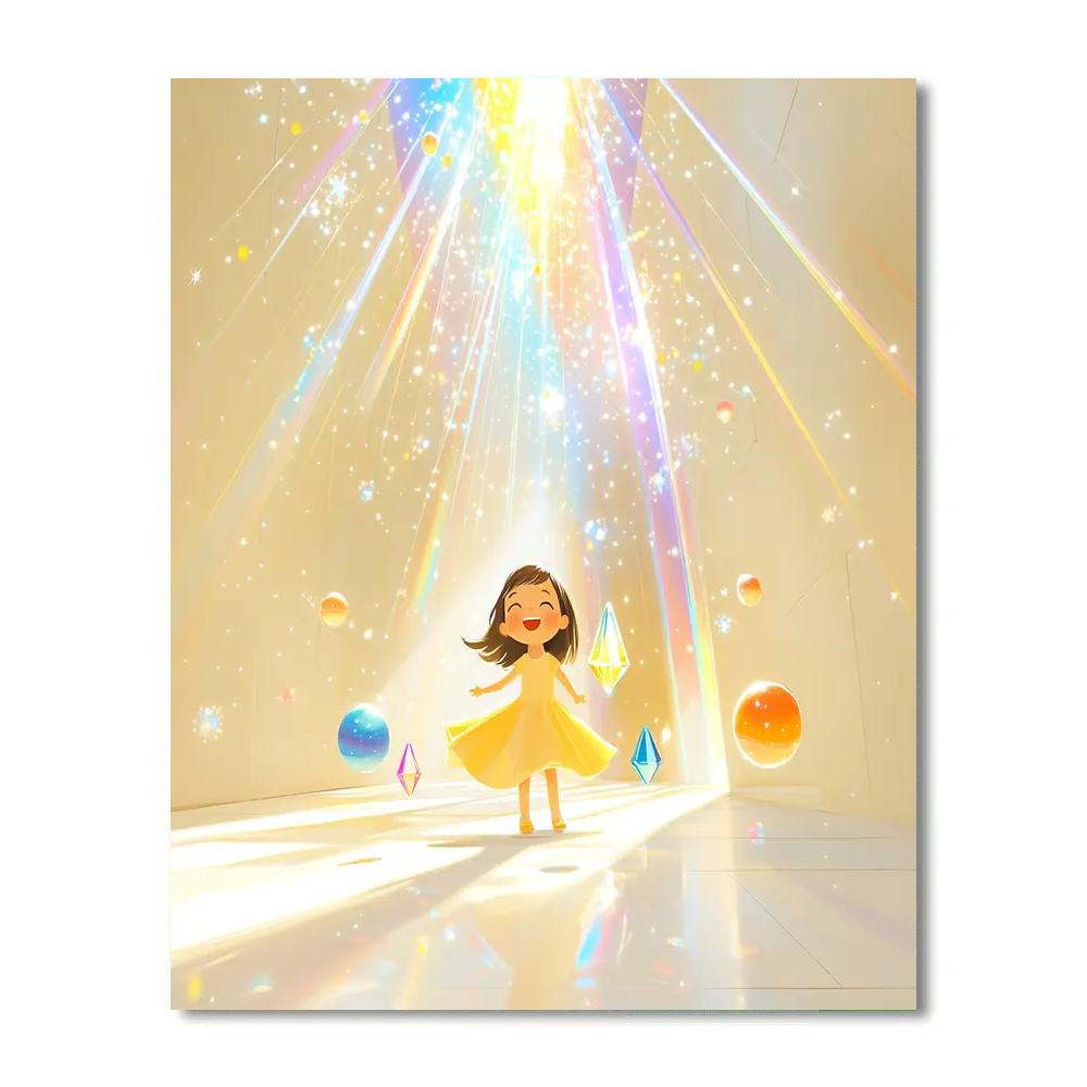 Joy Emotion Prism Rainbow Room Paint by numbers kits