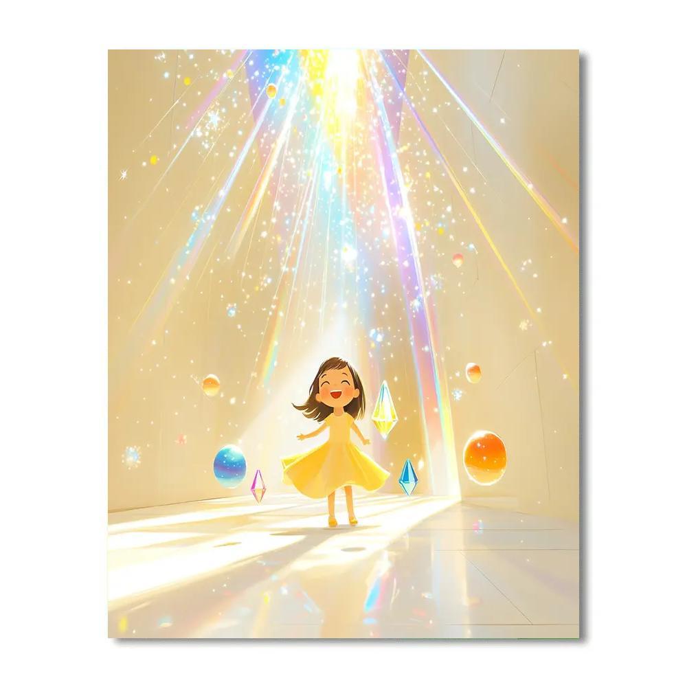Joy Emotion Prism Rainbow Room Paint by numbers kits