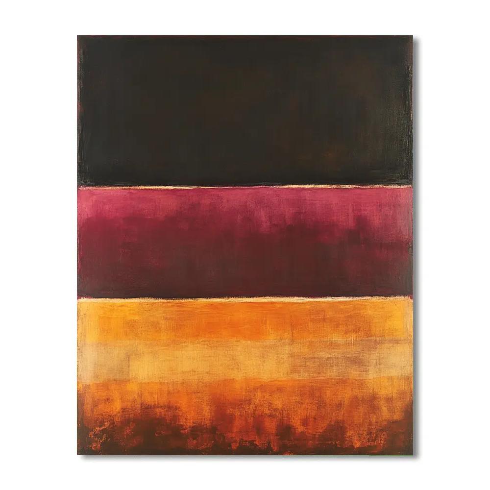 Mark Rothko Inspired Eclipse Afterglow Memory Paint by numbers kits