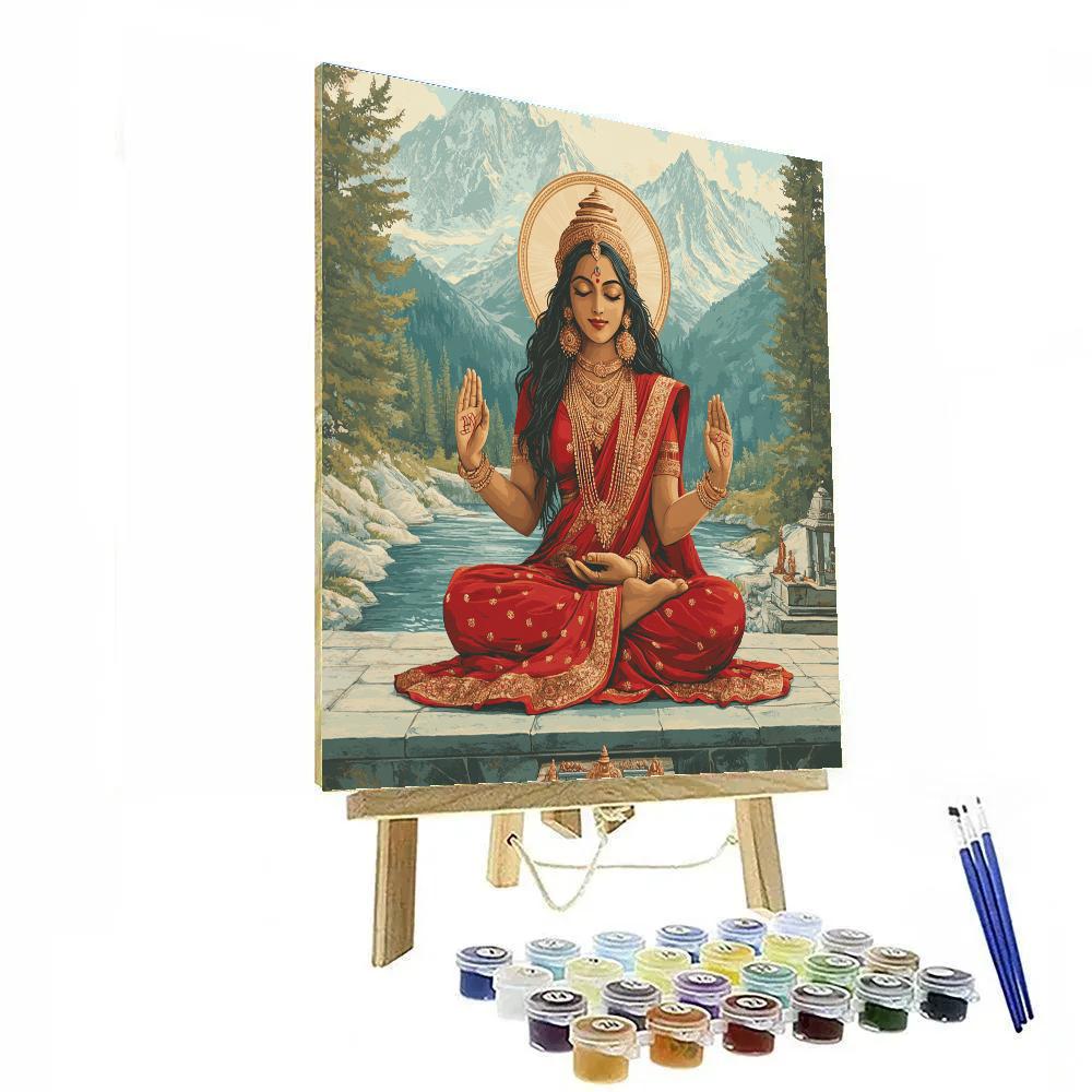 Parvati Alpine Meditation Terrace paint by color