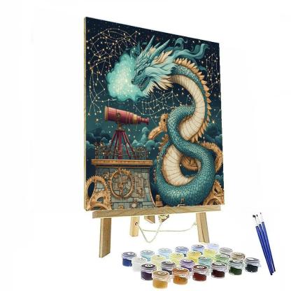 Clockwork Observatory Dragon Painting by numbers kit