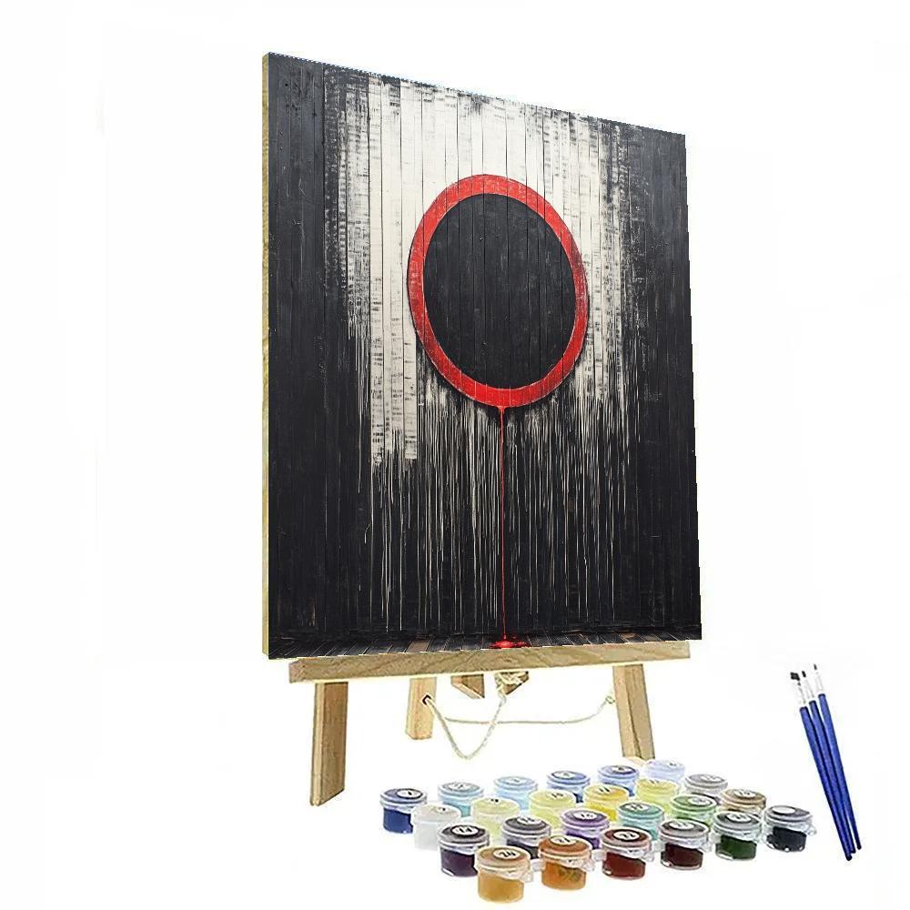 Banksy Inspired Barcode Eclipse DIY paint by numbers