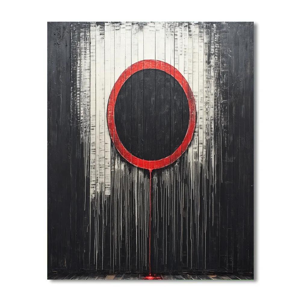 Banksy Inspired Barcode Eclipse DIY paint by numbers