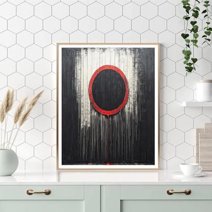 Banksy Inspired Barcode Eclipse DIY paint by numbers