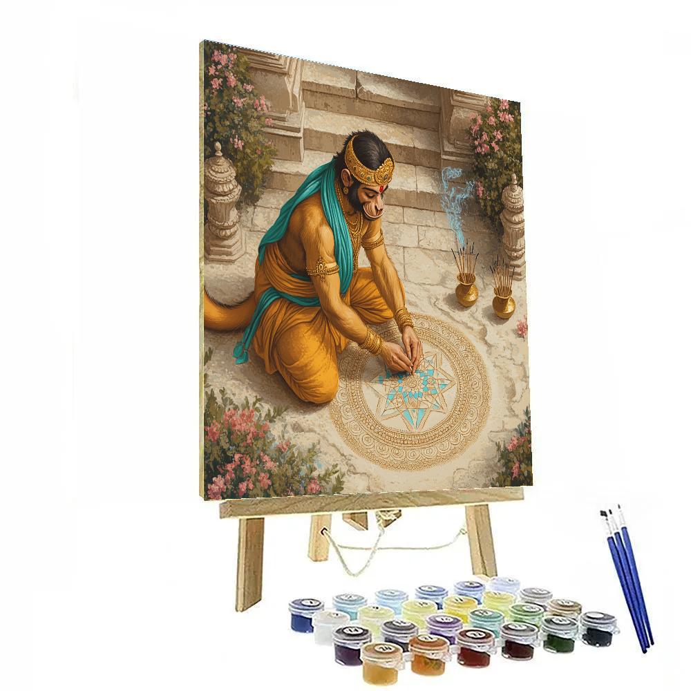 Hanuman Garden Of Sacred Patterns Paint by numbers art