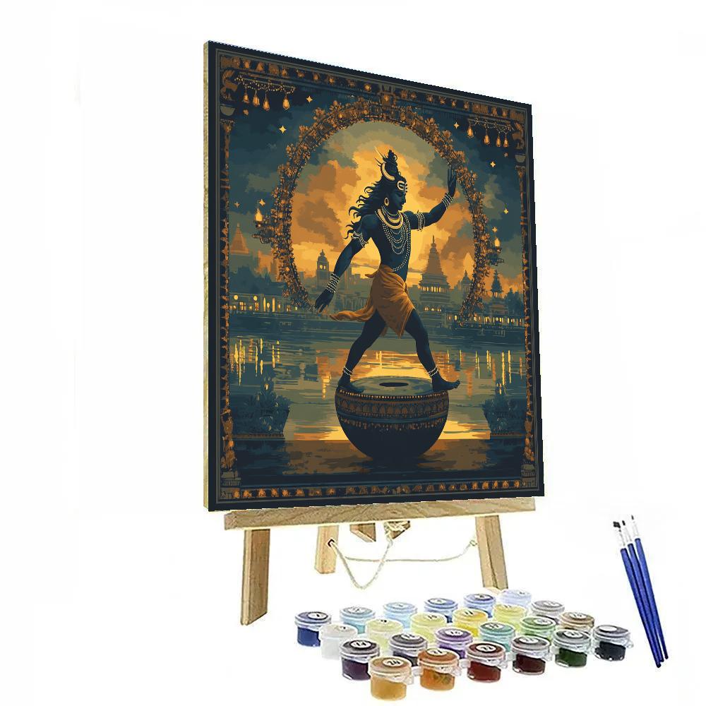 Shiva With Celestial Drum Passage Paint by numbers art
