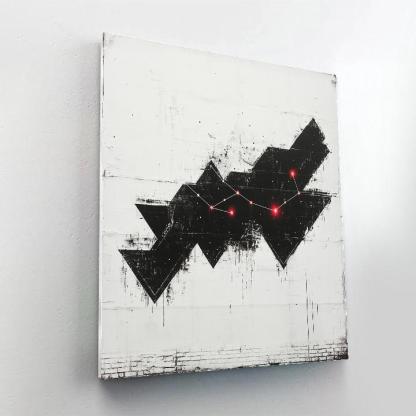 Banksy Inspired Carbon Constellation Warning paint by number