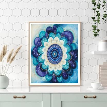 Alphonse Mucha Inspired Nebula Harmonic Mandala Painting by numbers kit