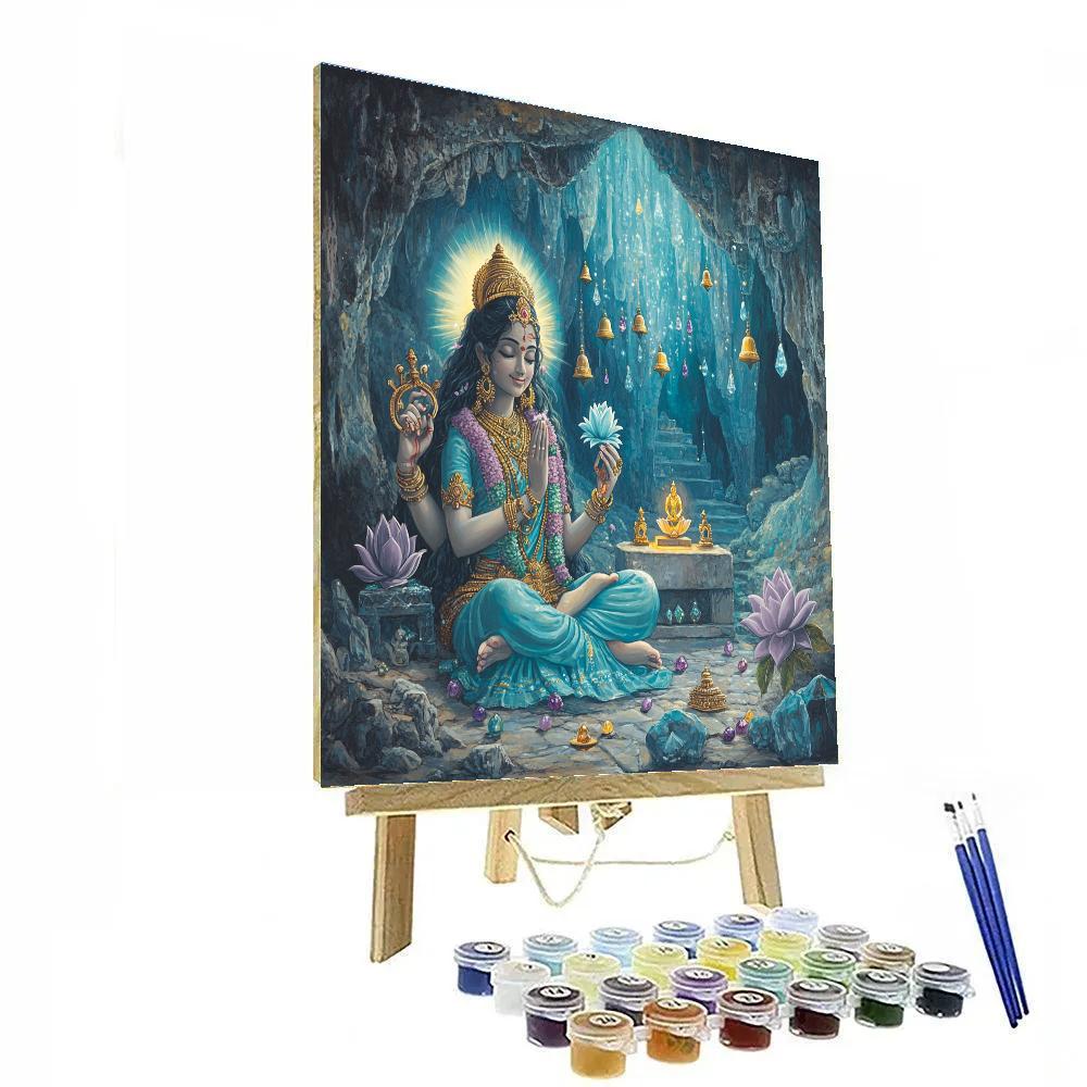 Parvati Jewel Tones In Cosmic Cave Shrine Paint by numbers kits