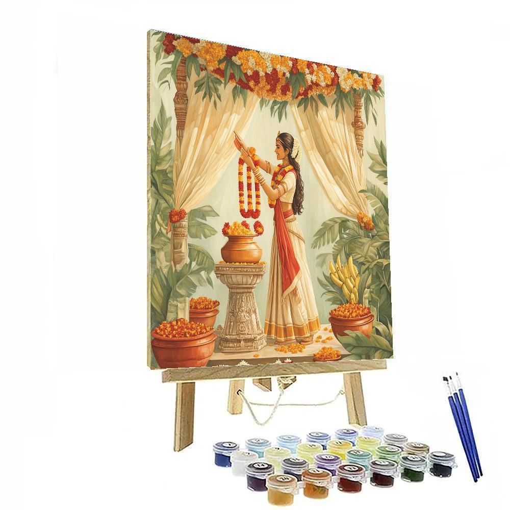 Parvati Wedding Blessing Pavilion Number painting