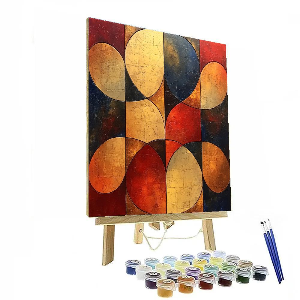 Paul Klee Inspired Gravitational Lullaby paint by numbers