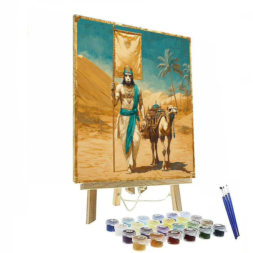 Hanuman Desert Caravan Beacon painting number kit