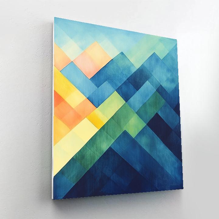 Paul Klee Inspired Aurora Tesselation Dream Paint by numbers kits